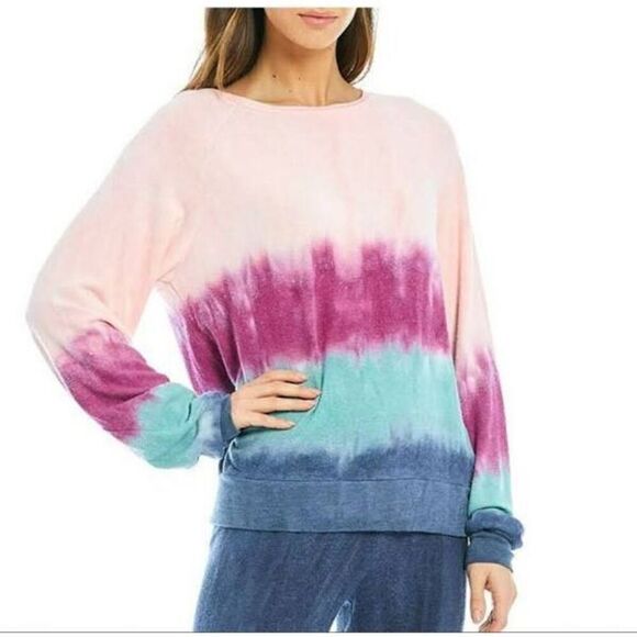 New. WILDFOX pink, purple and blue beach jumper sweatshirt. Retails $98 medium - Picture 5 of 8
